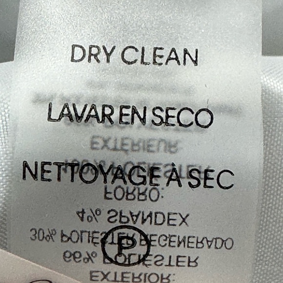 Calvin Klein Long Sleeve Collarless Suit Jacket - Cream - size 22W - Picture 8 of 10